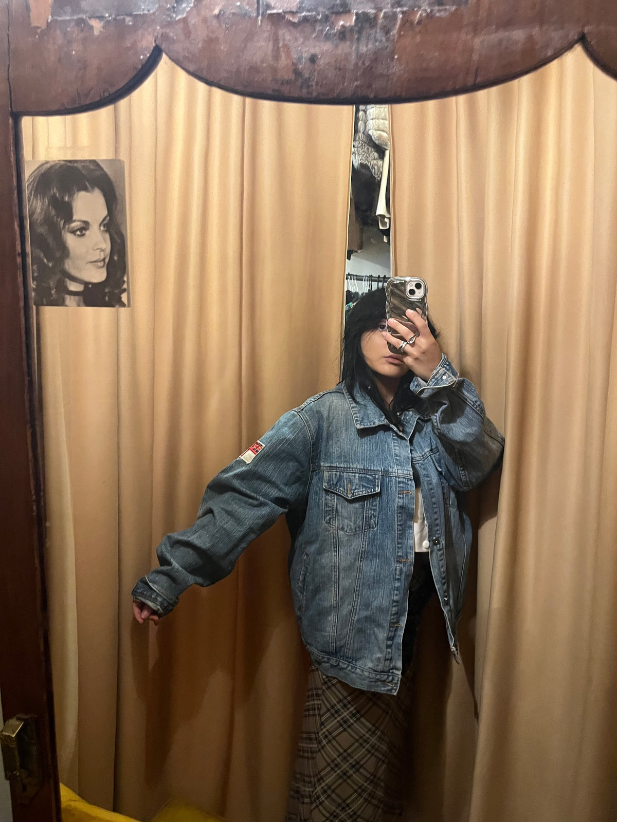 Denim jacket in light wash
