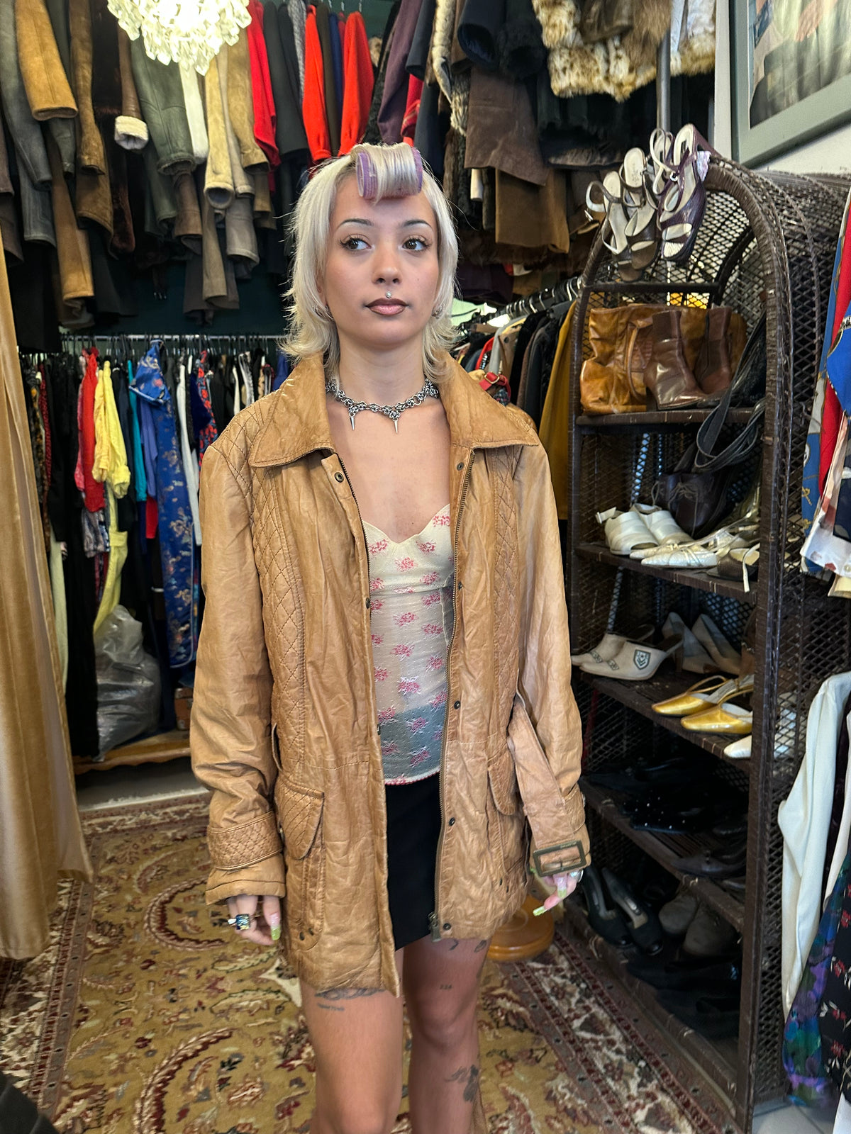 Camel Vintage Leather Jacket