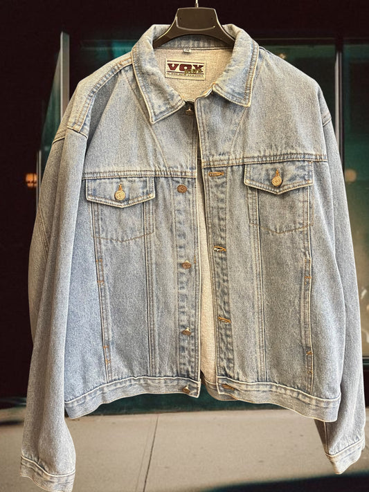 90s light wash denim jacket