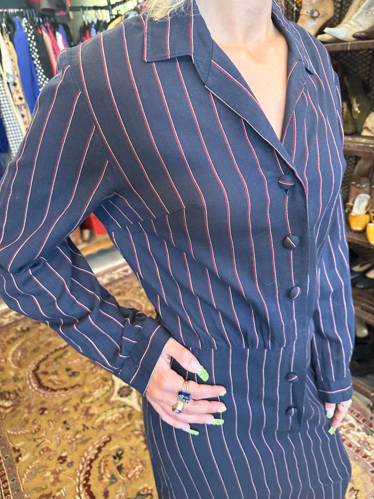 Vintage Striped Navy