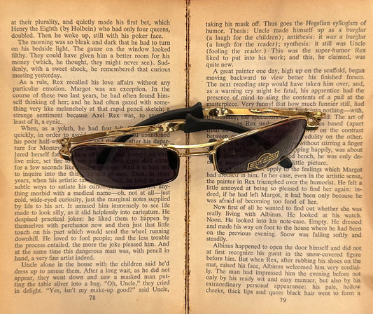 Vintage Golden Rim Sunglasses