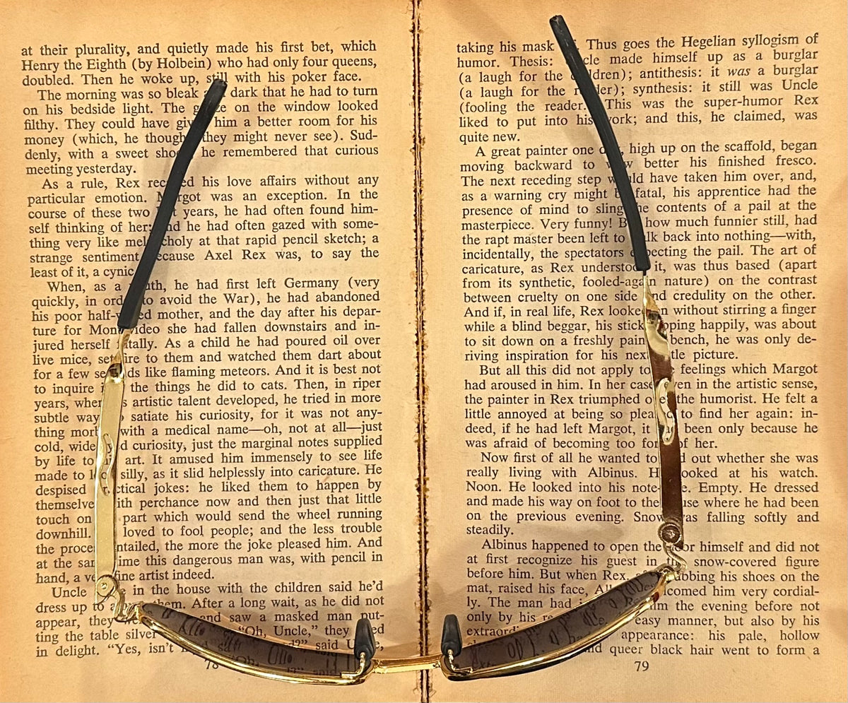 Vintage Golden Rim Sunglasses