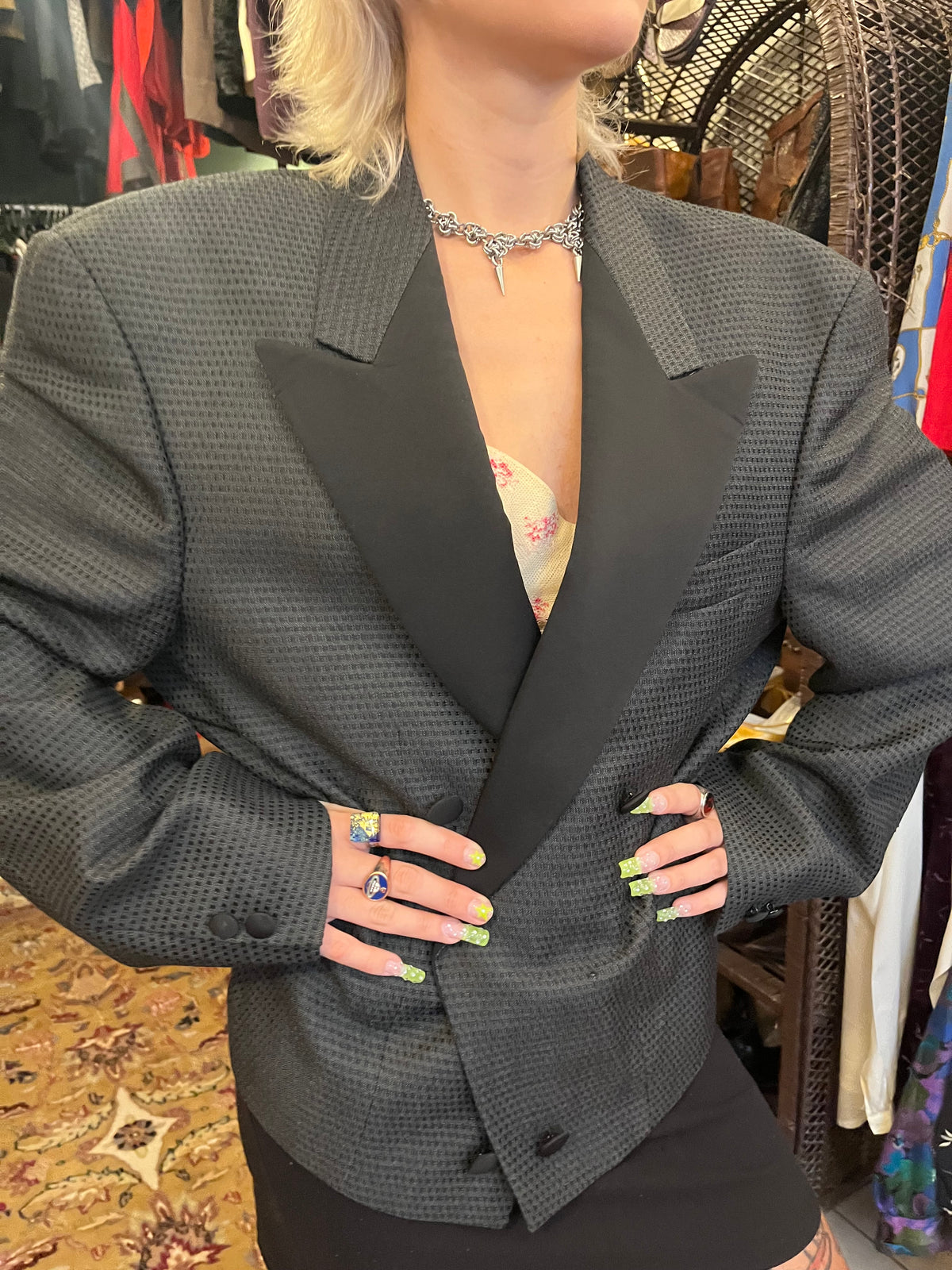 90s crop oversized cropped balzer