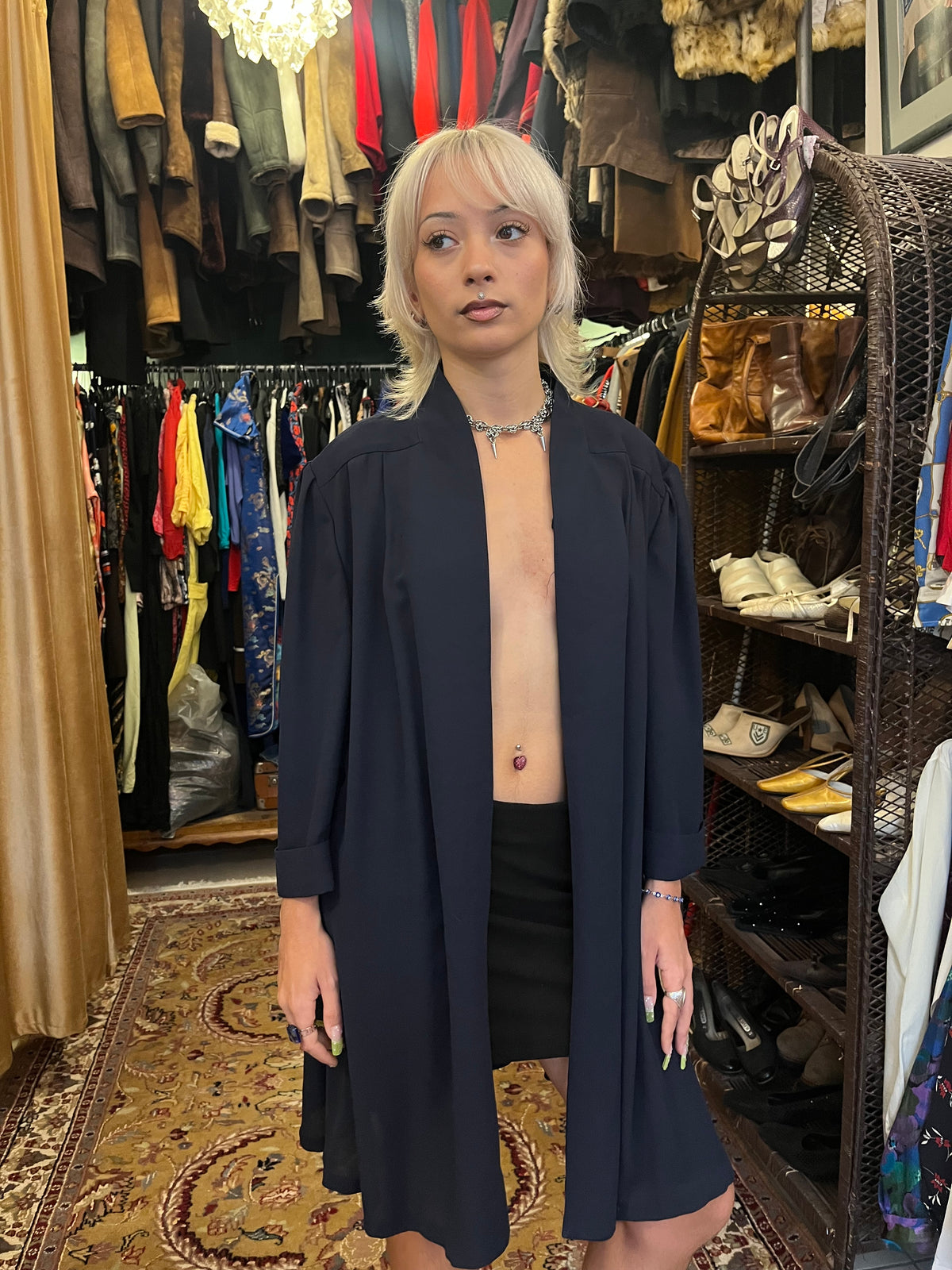 Navy Blue Shirt