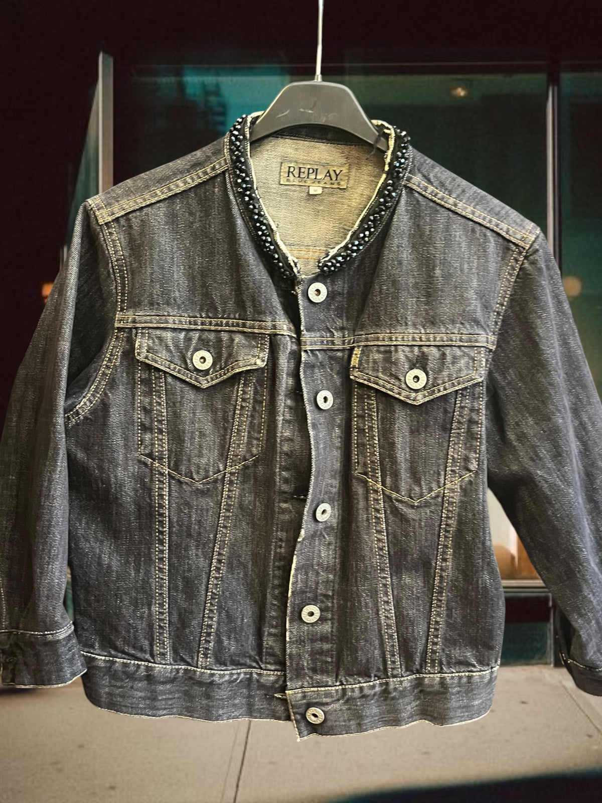 Replay y2k crop denim jacket