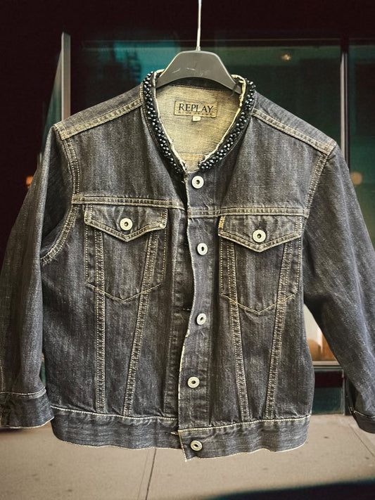 Replay y2k crop denim jacket