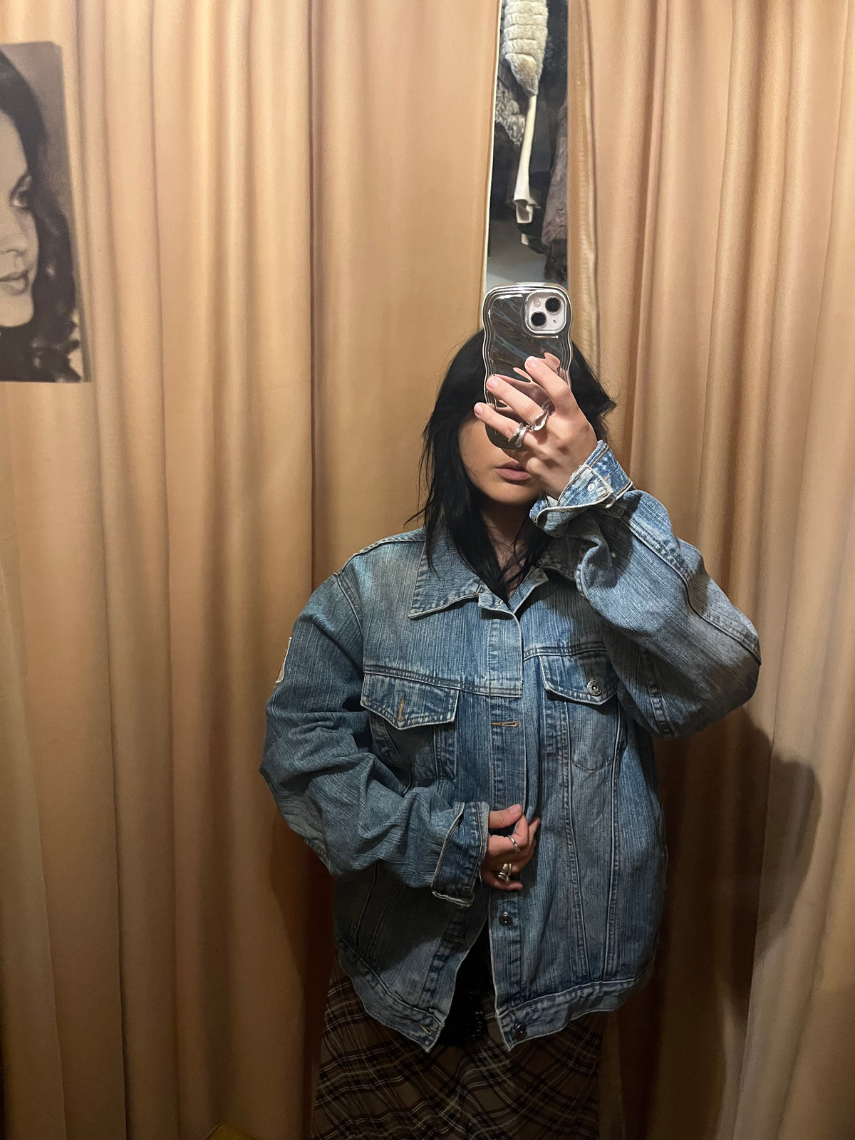 Denim jacket in light wash