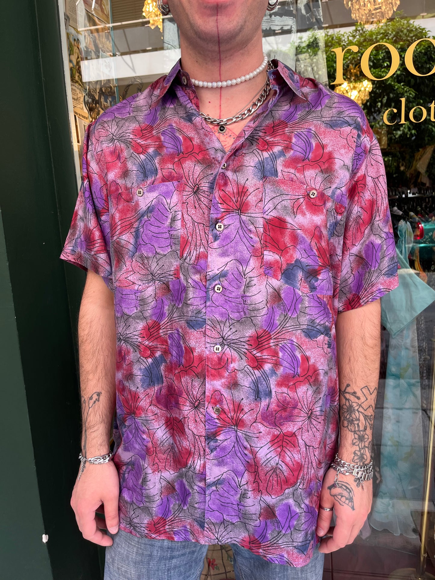 Floral shirt L
