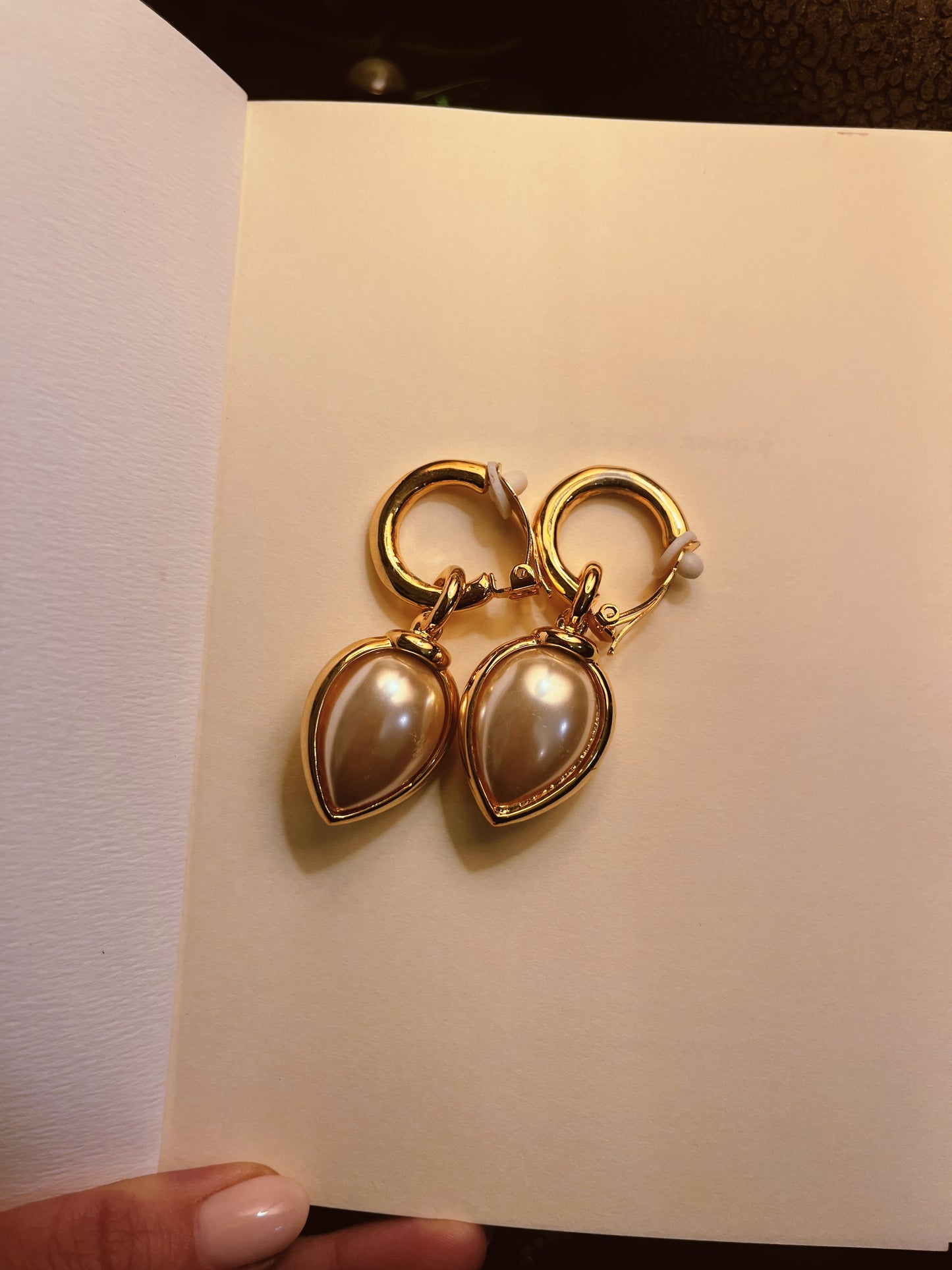 Vintage clip on earrings