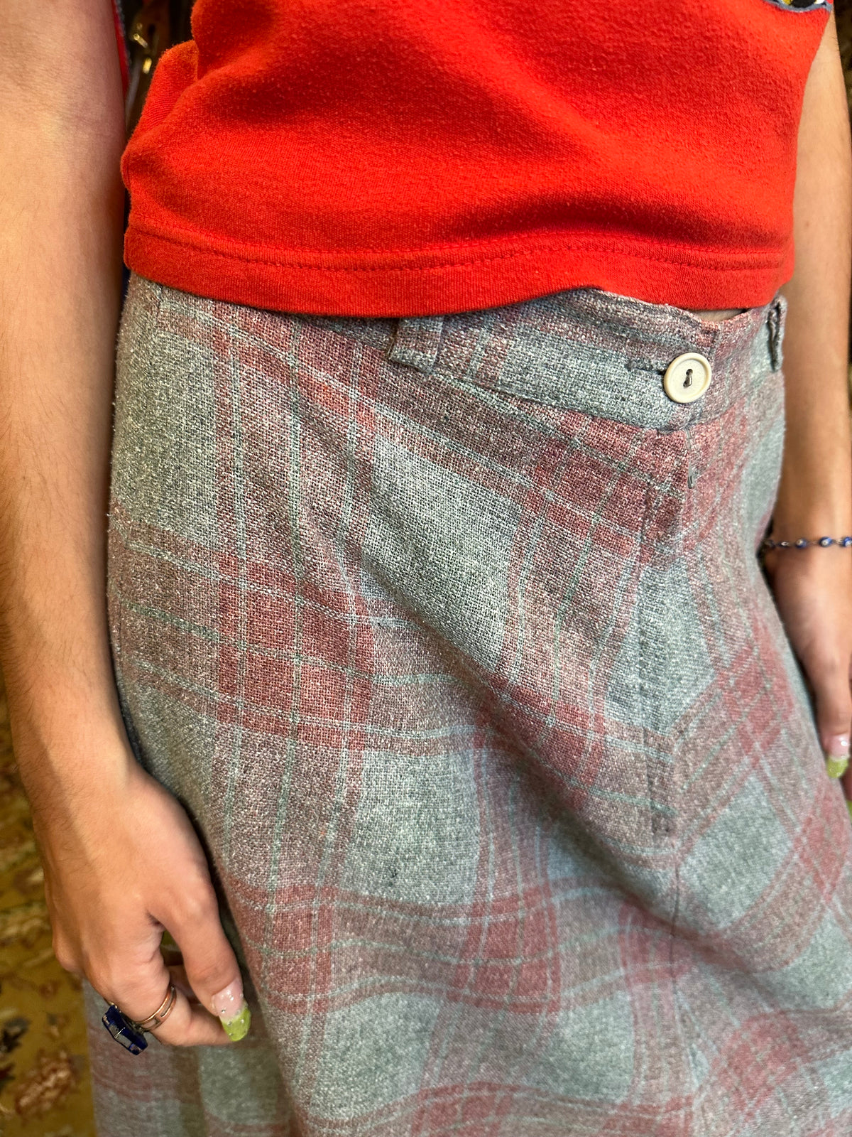 Vintage Plaid Skirt