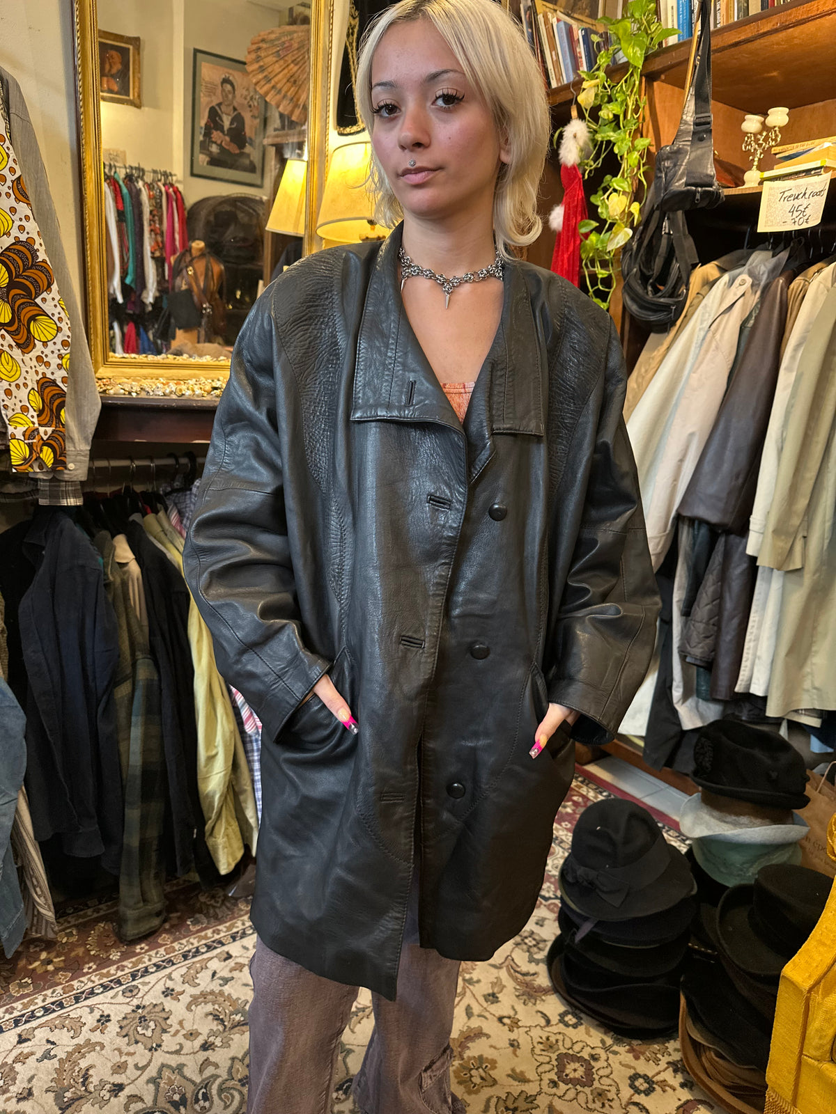 Vintage Black Leather Jacket