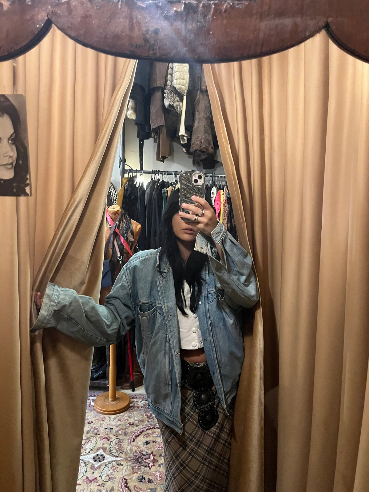 Oversized Light Wash Denim Jacket