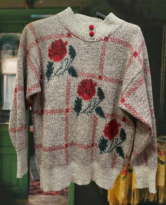 Vintage patterned jumper .