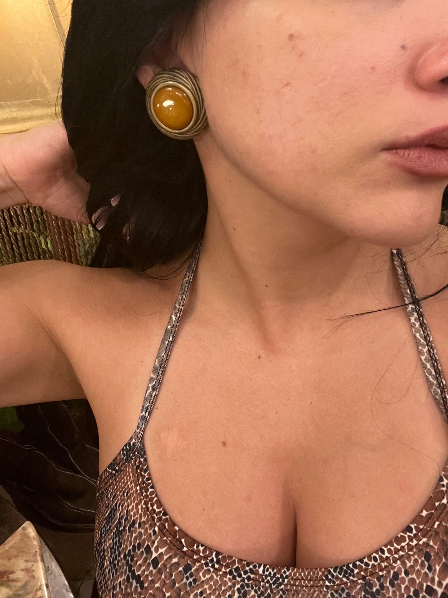 Vintage clip on earrings