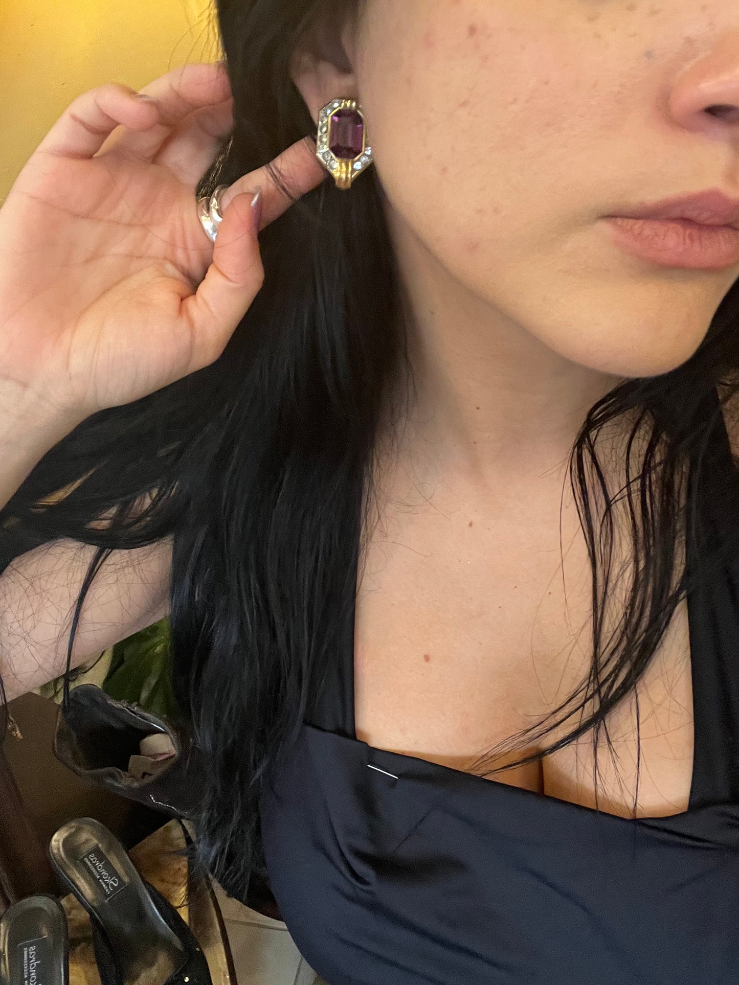 Vintage clip on earrings