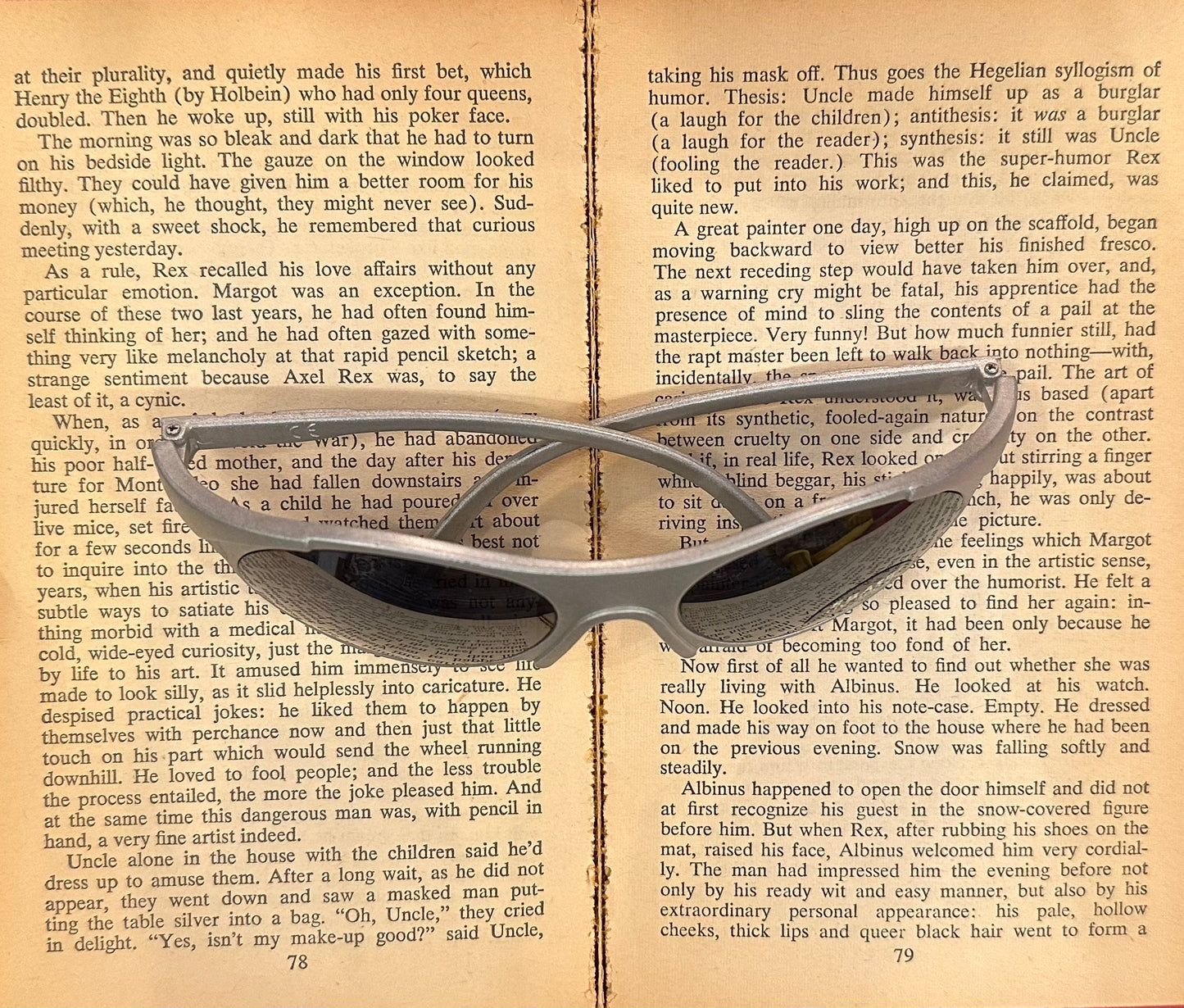 Futuristic Vintage Silver Sunglasses