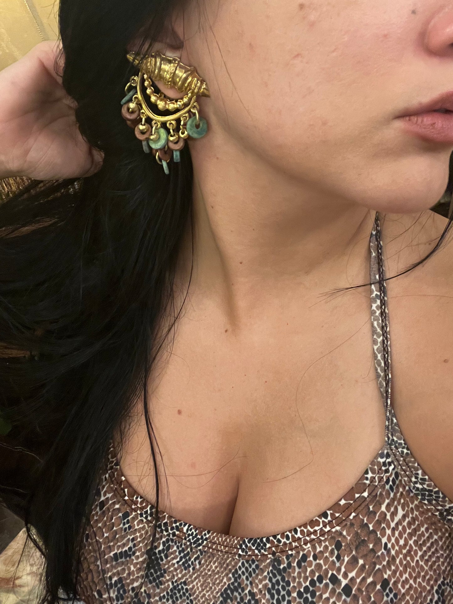 Vintage clip on earrings