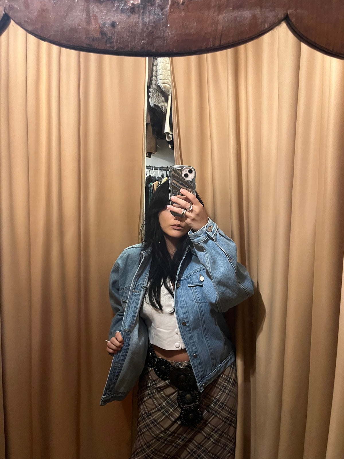 90s light wash denim jacket