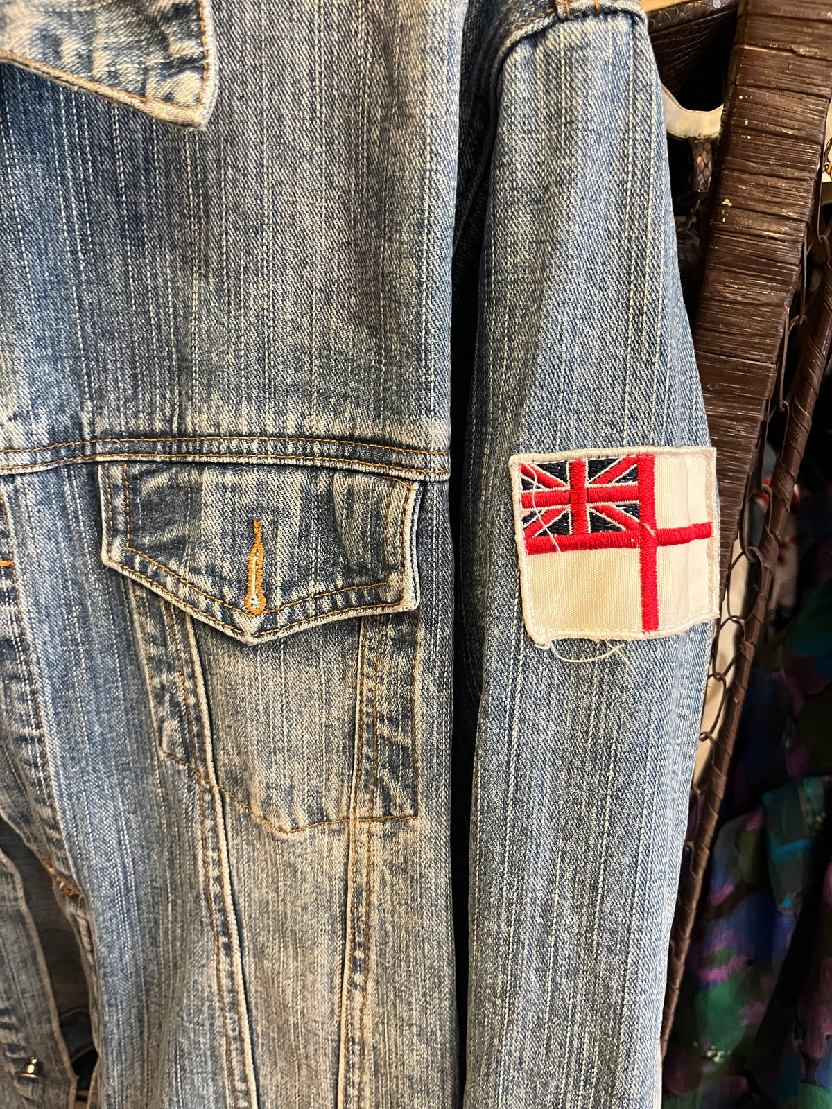 Denim jacket in light wash
