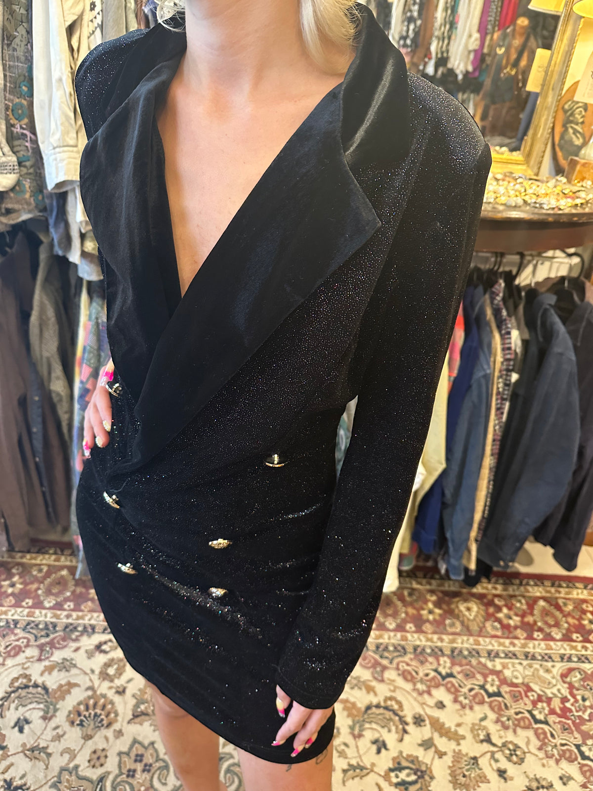 Black Velvet Dress
