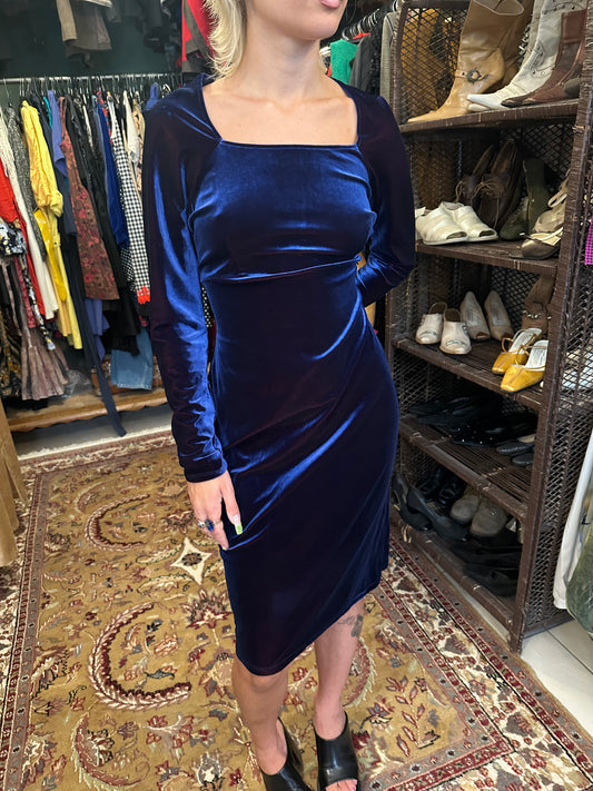 Velvet Midi Dress