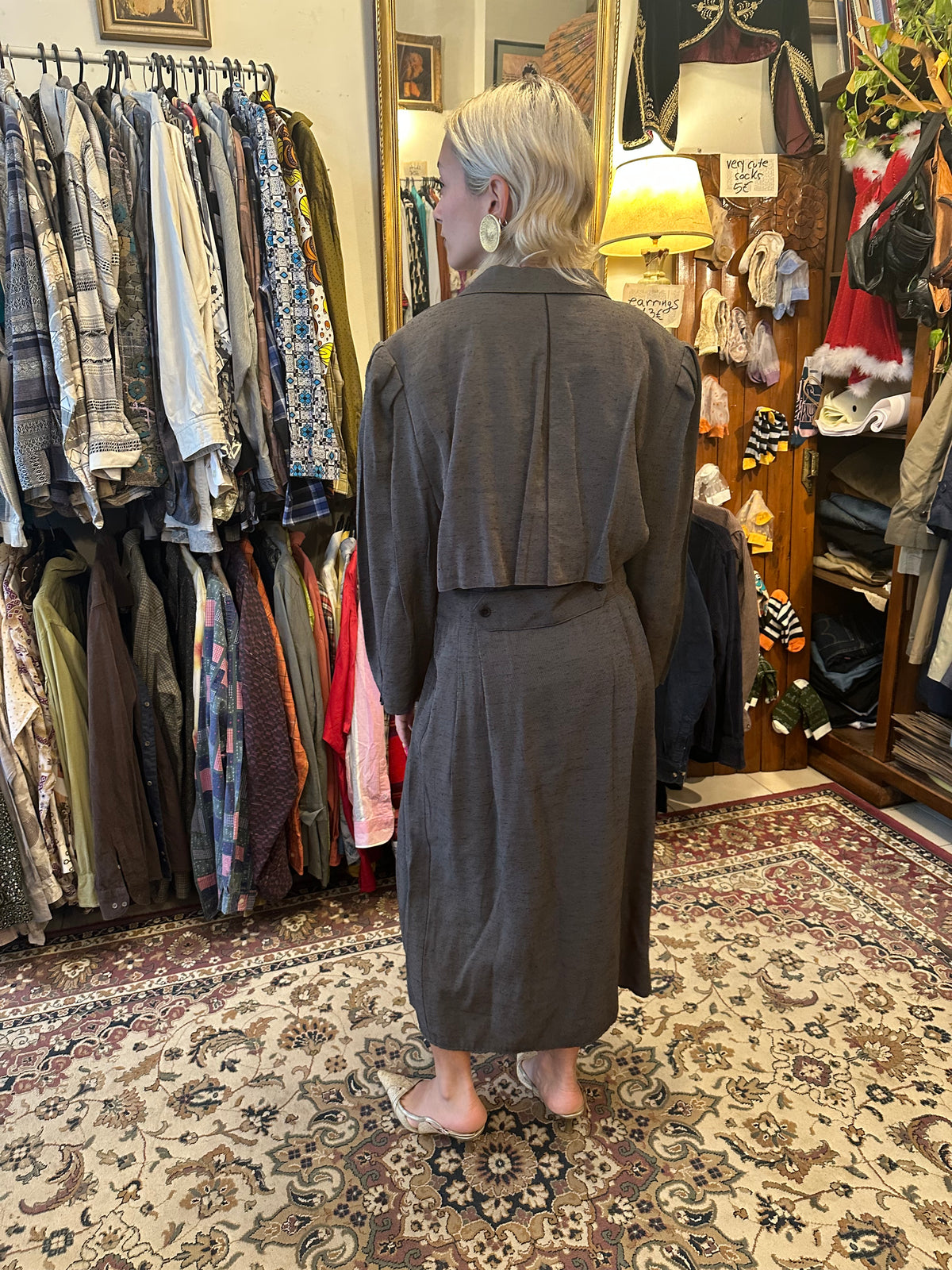 Grey Midi Dress