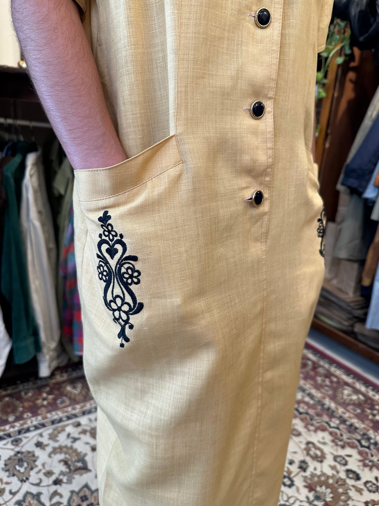 Japan style button up dress