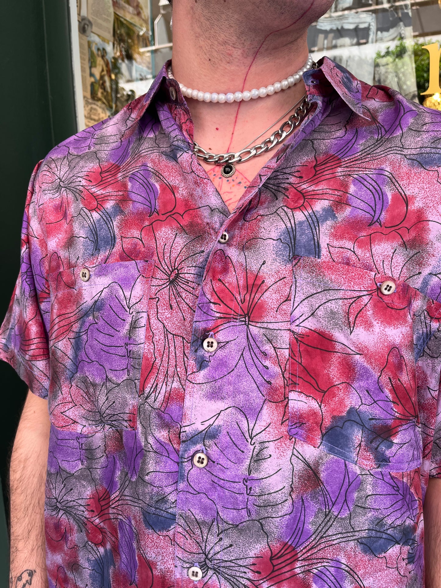 Floral shirt L
