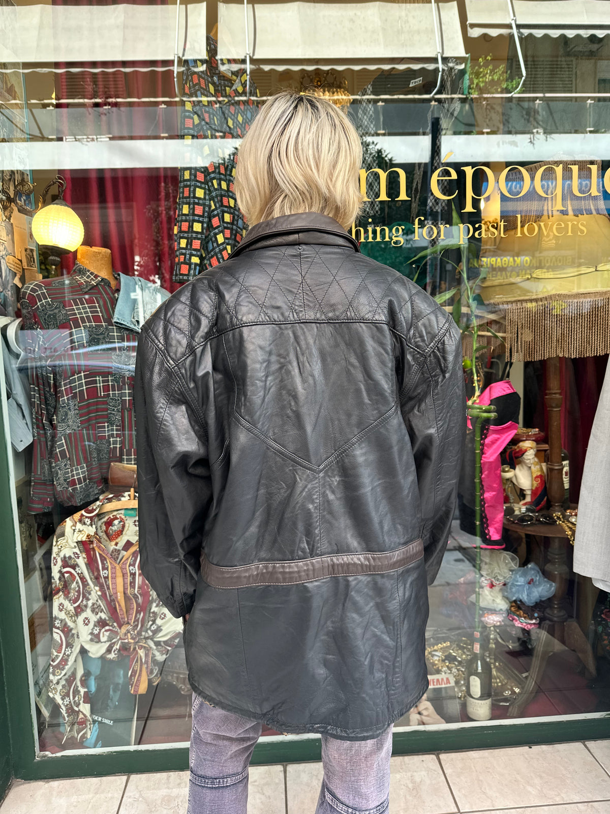Vintage Brown Leather Jacket