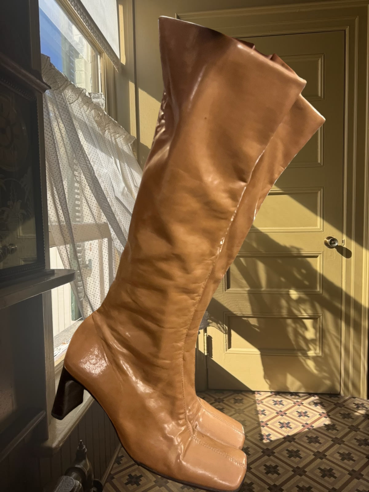 90s squared boots