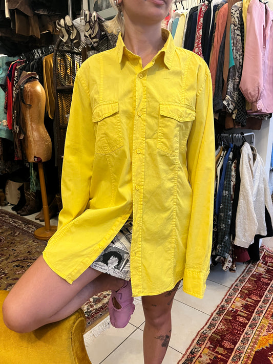 Bright Yellow Vintage Shirt