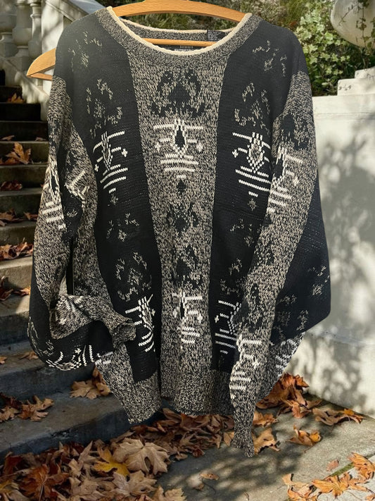 Vintage patterned jumper