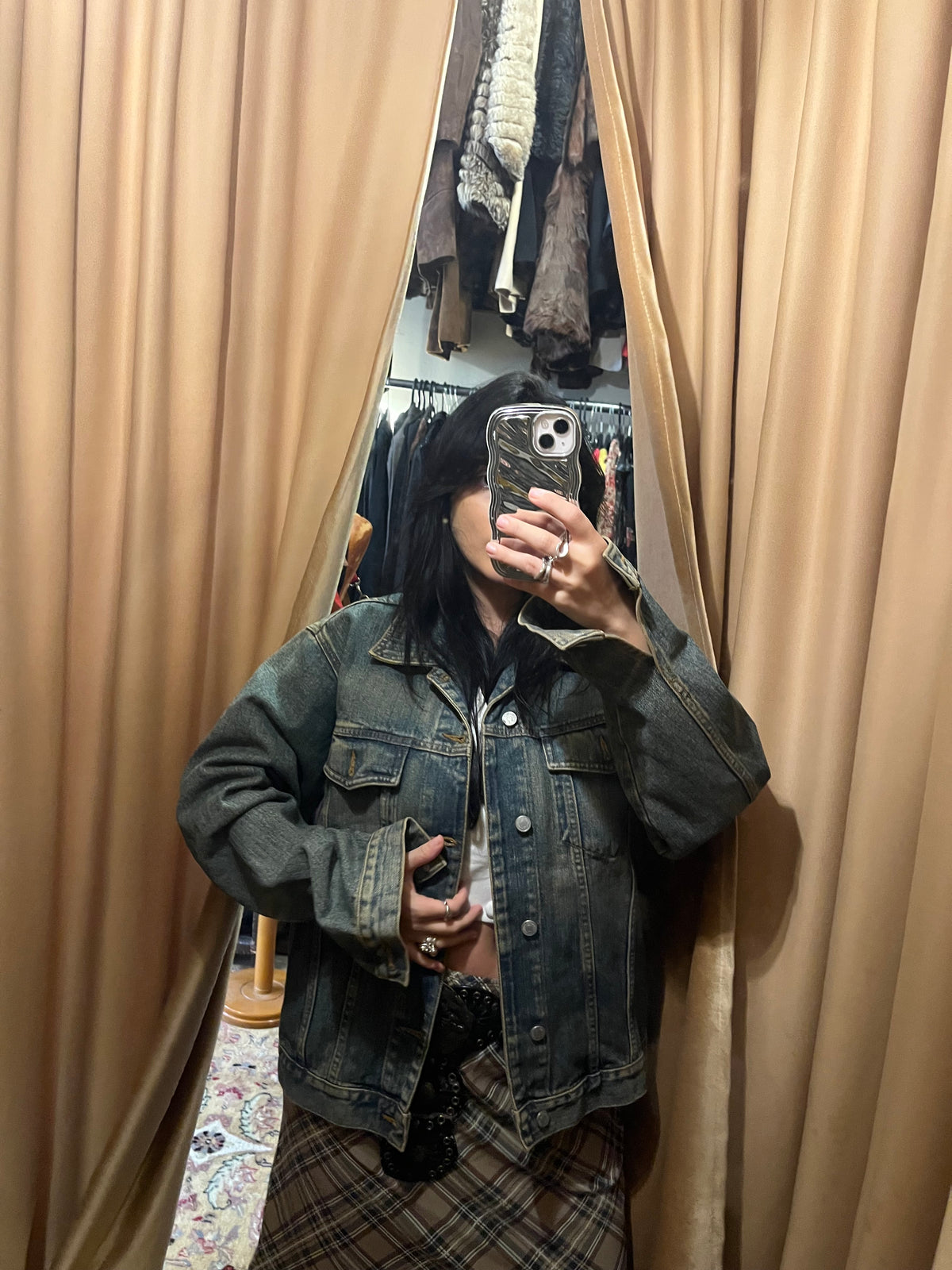 Light wash 90s denim jacket