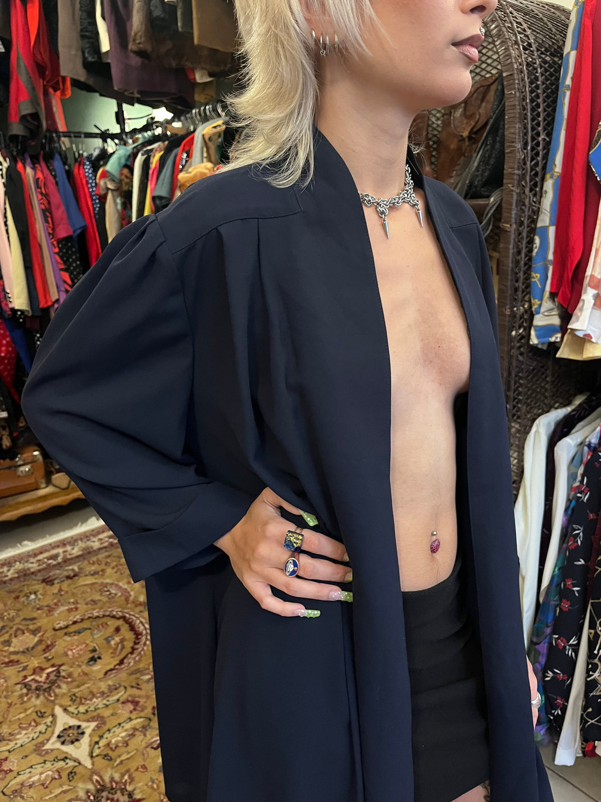 Navy Blue Shirt