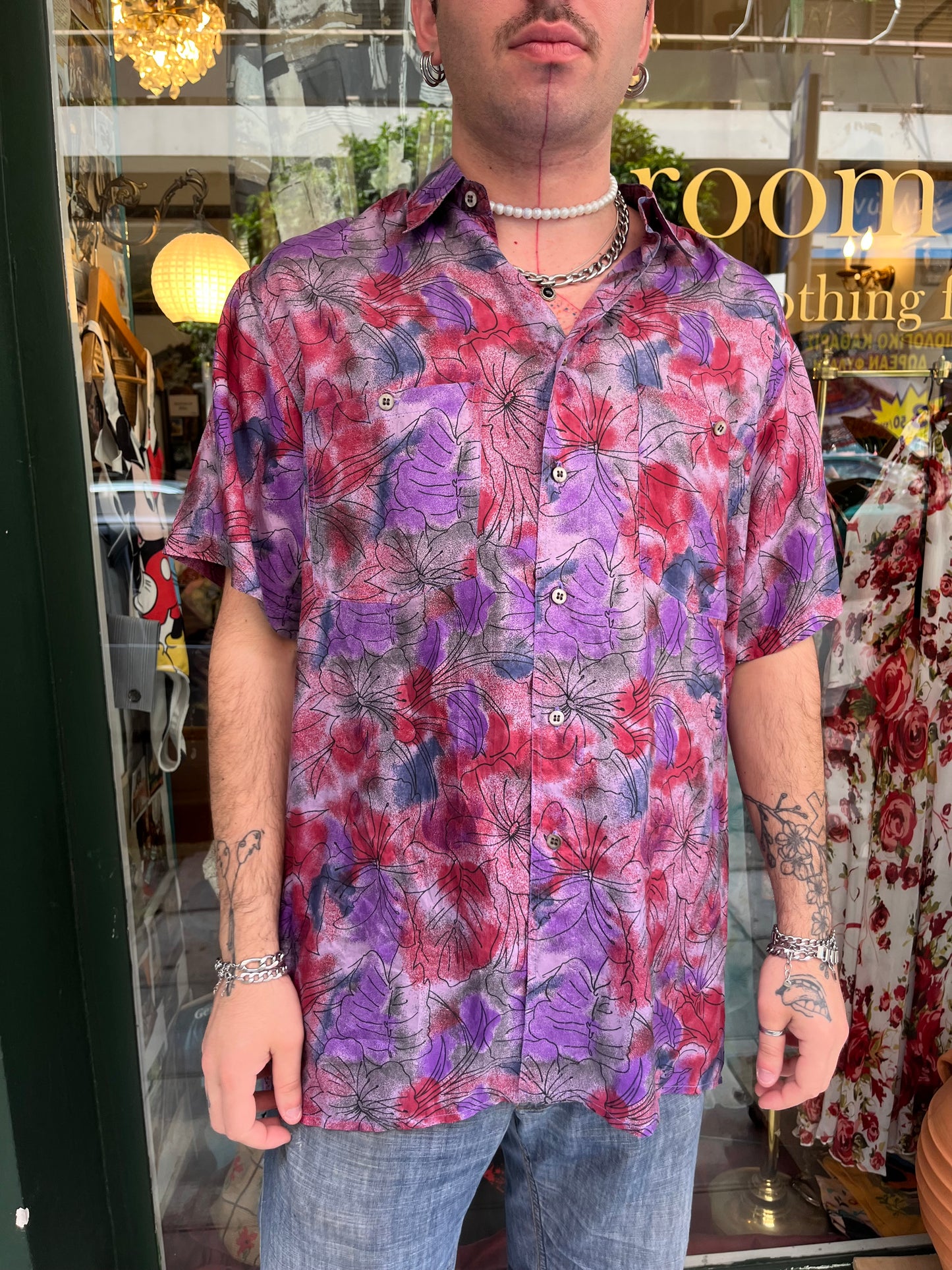 Floral shirt L