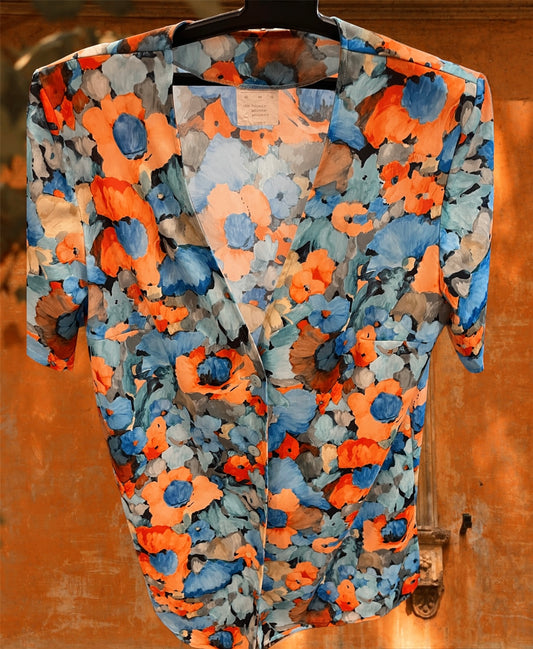 Vintage button up floral  shirt