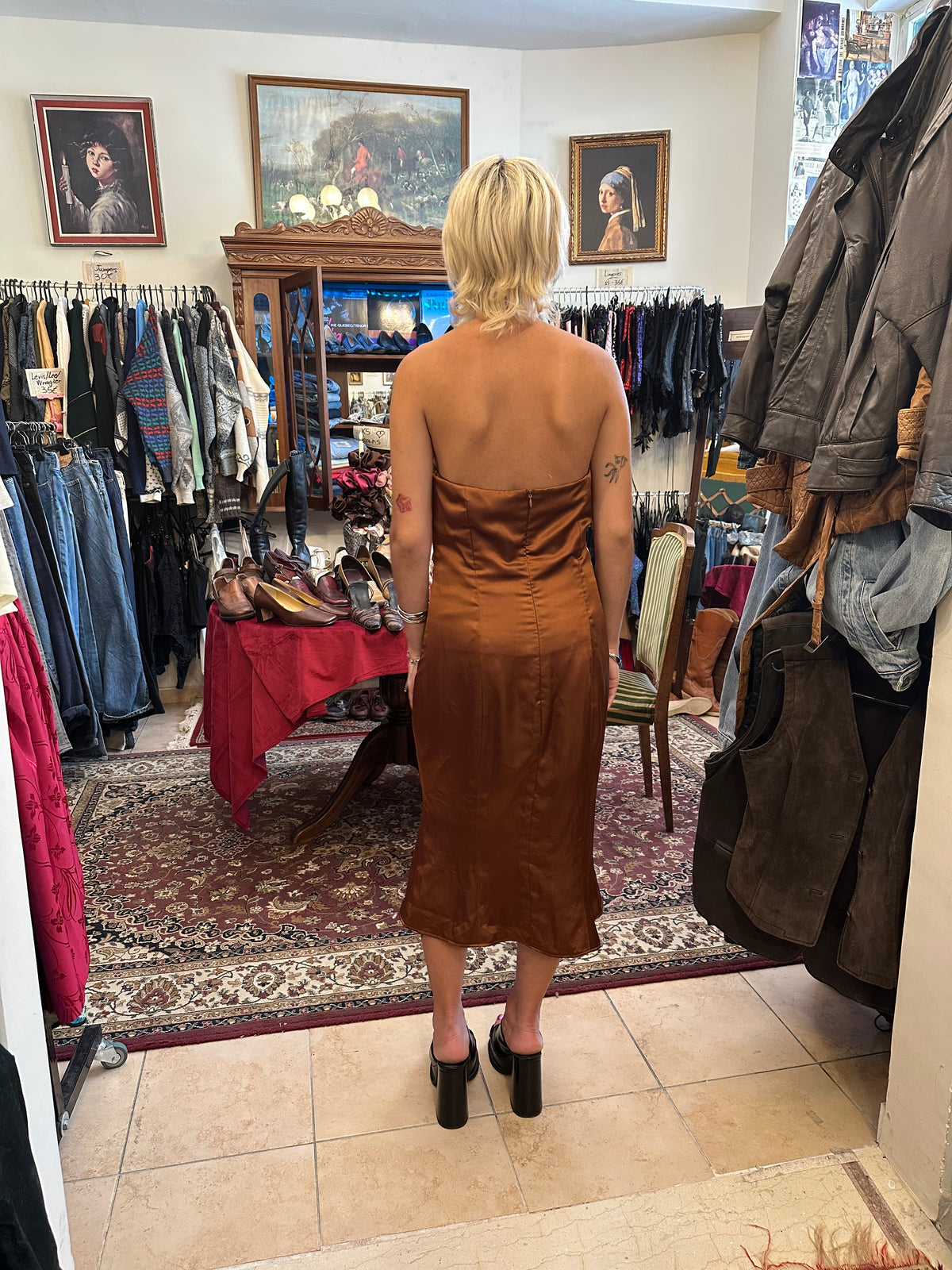 Vintage Strapless Dress