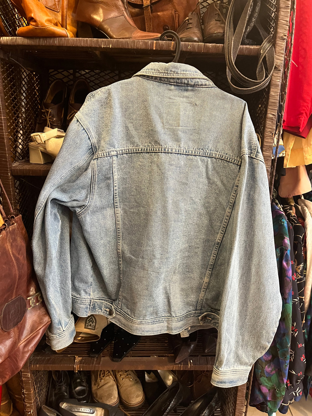 90s light wash denim jacket in oversized fit