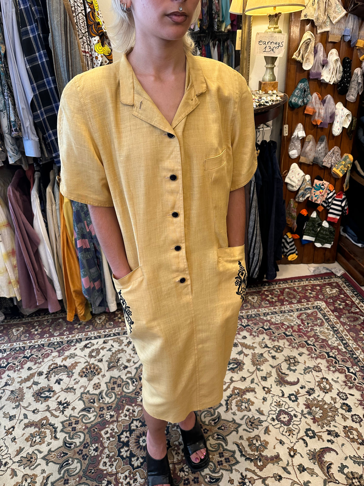 Japan style button up dress