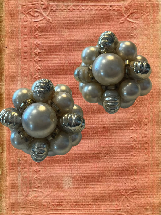 Vintage clip on earrings