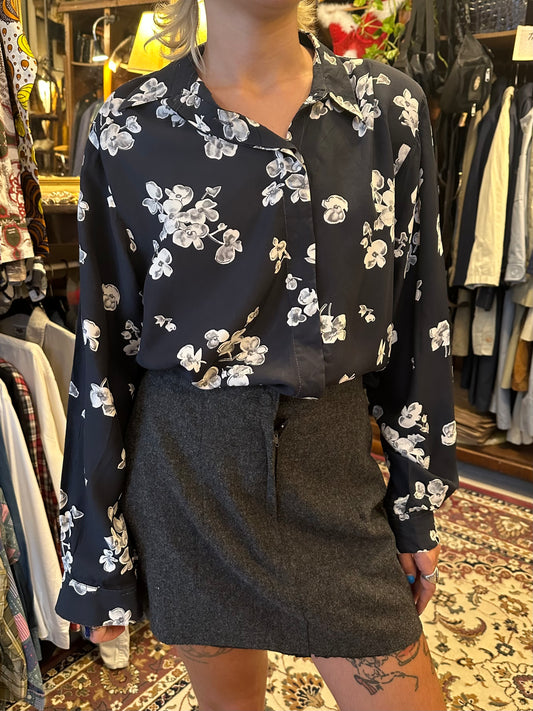 Floral Pattern Vintage Shirt