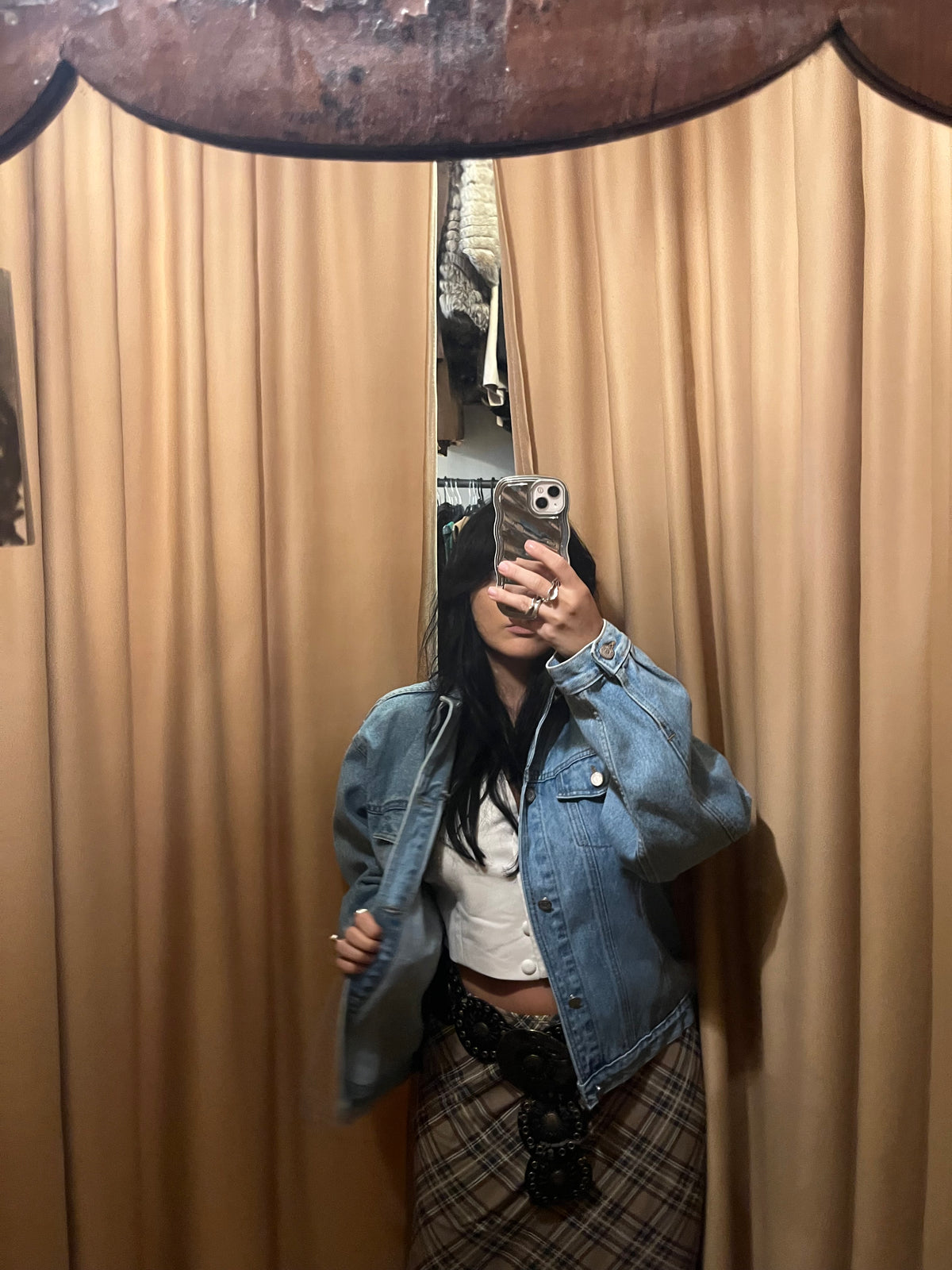 90s light wash denim jacket