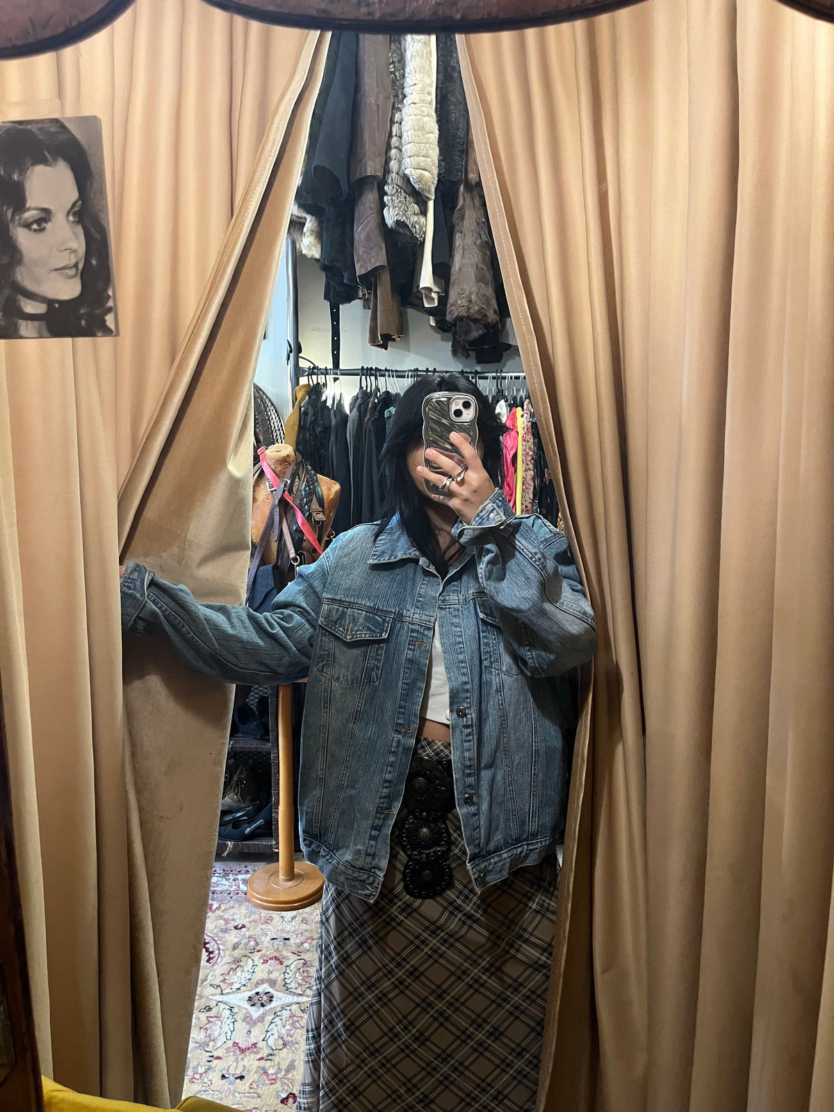 Denim jacket in light wash