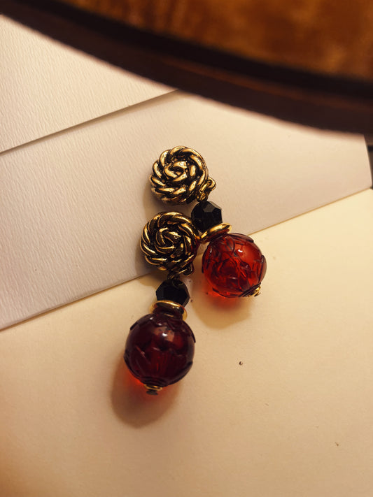 Vintage clip on earrings