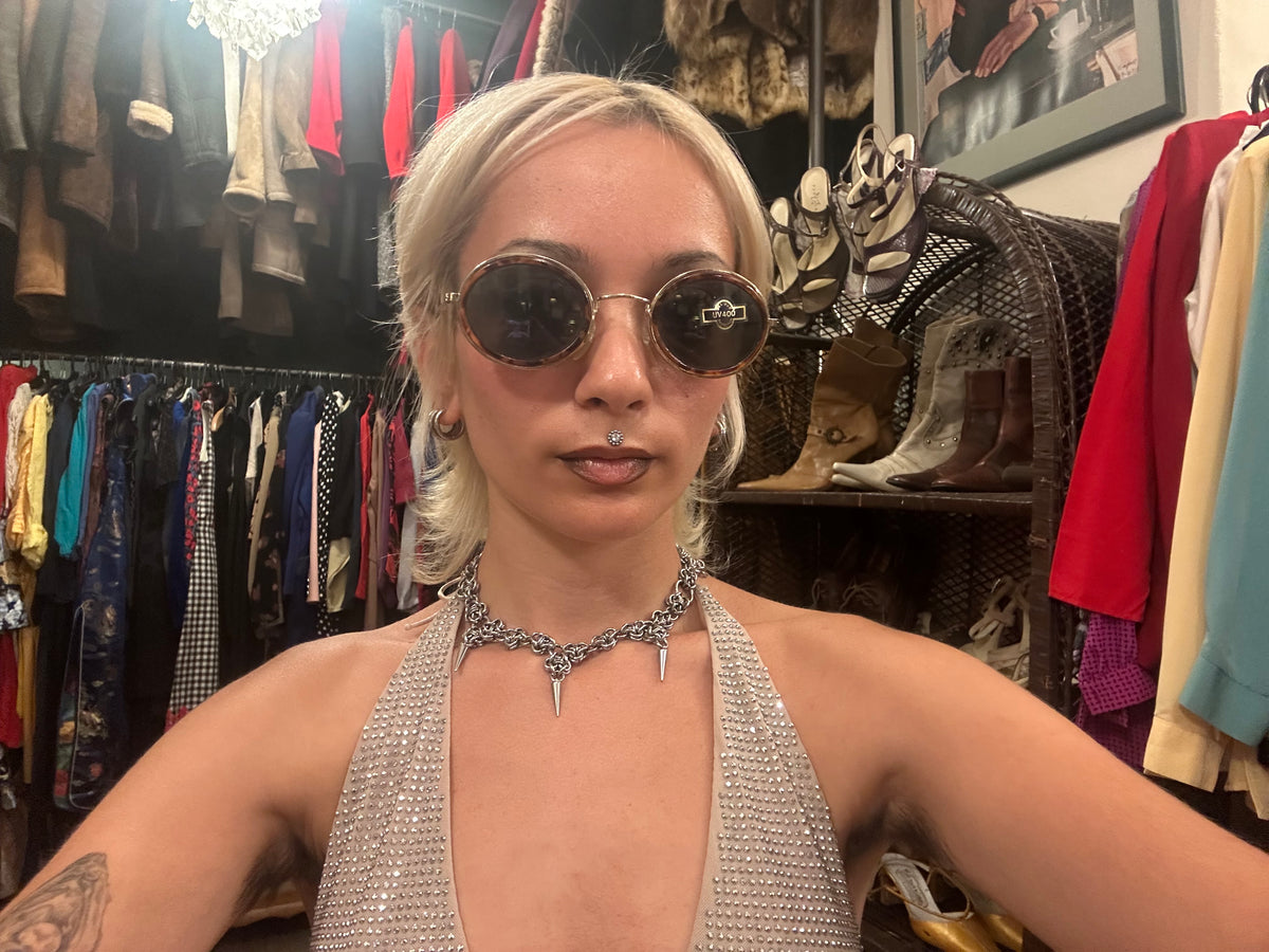 Vintage Tortoise Shell Teashade Sunglasses