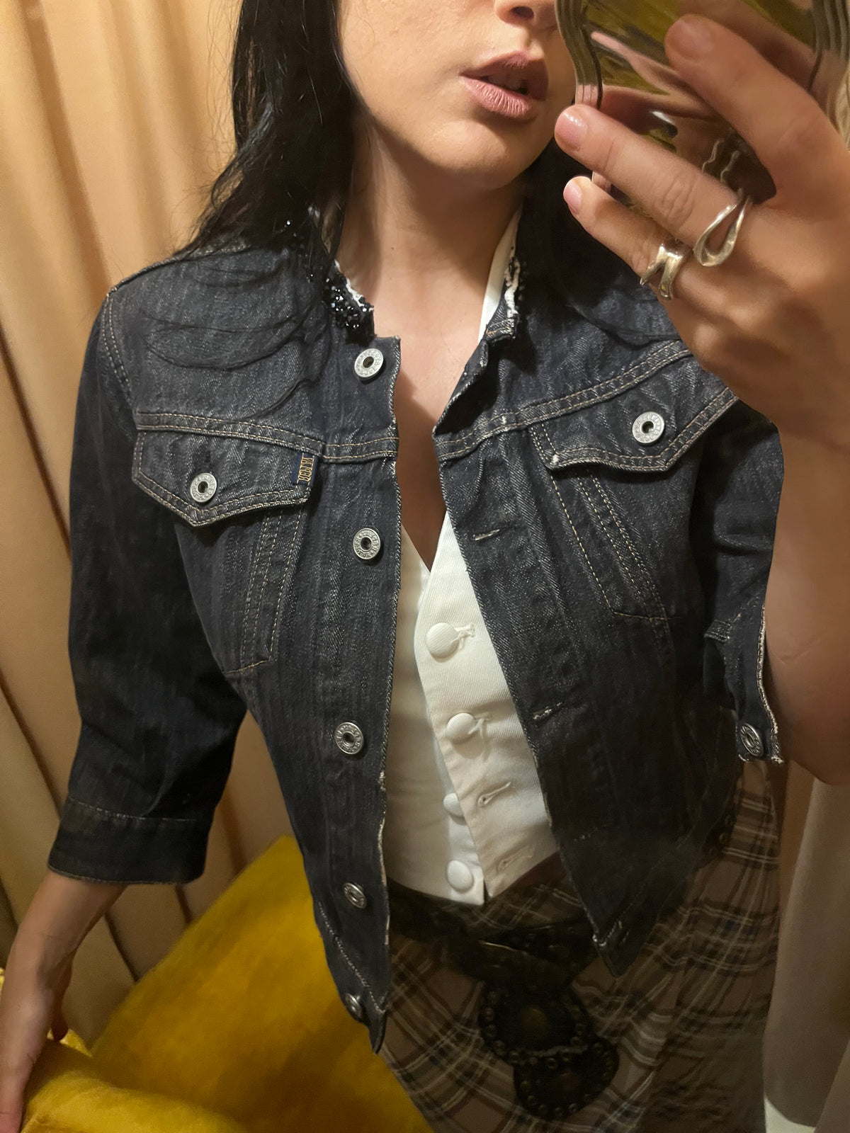 Replay y2k crop denim jacket