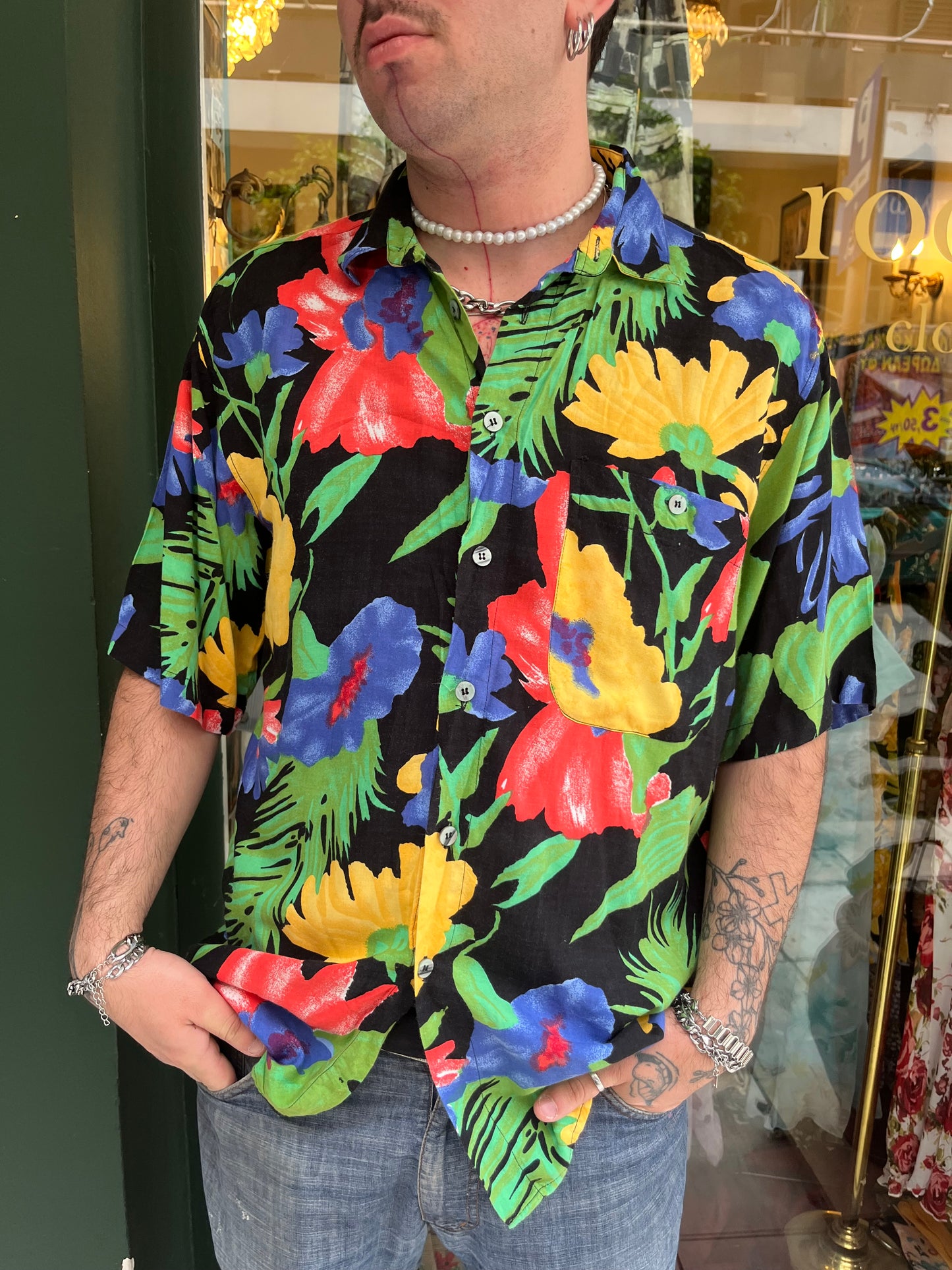 Floral shirt XL