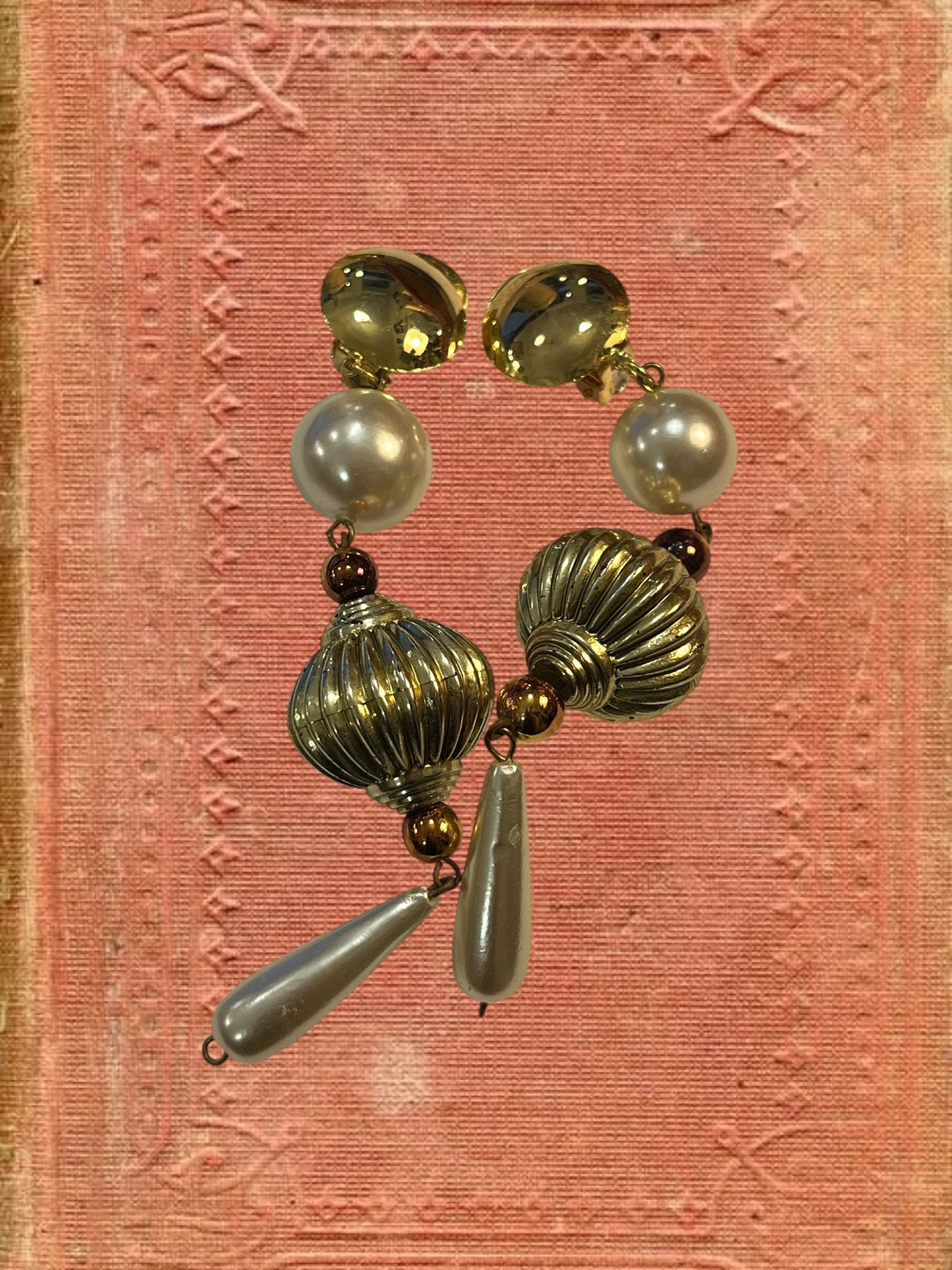 Vintage clip on earrings