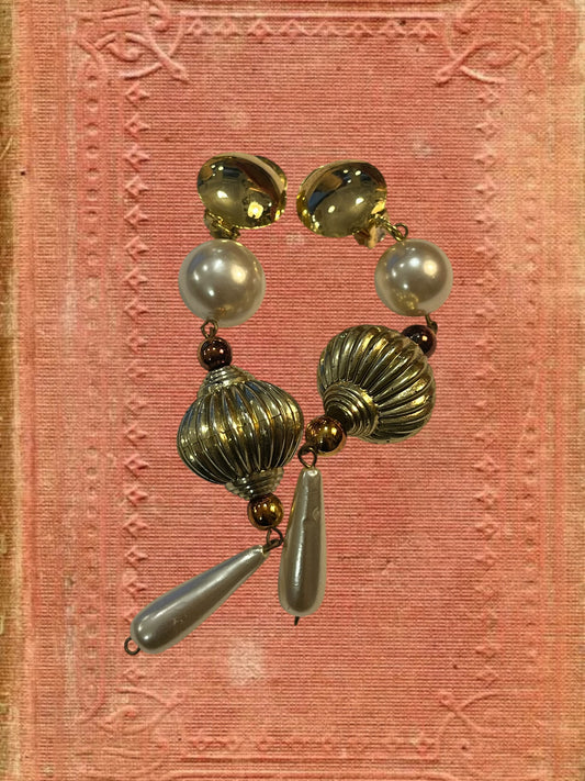 Vintage clip on earrings