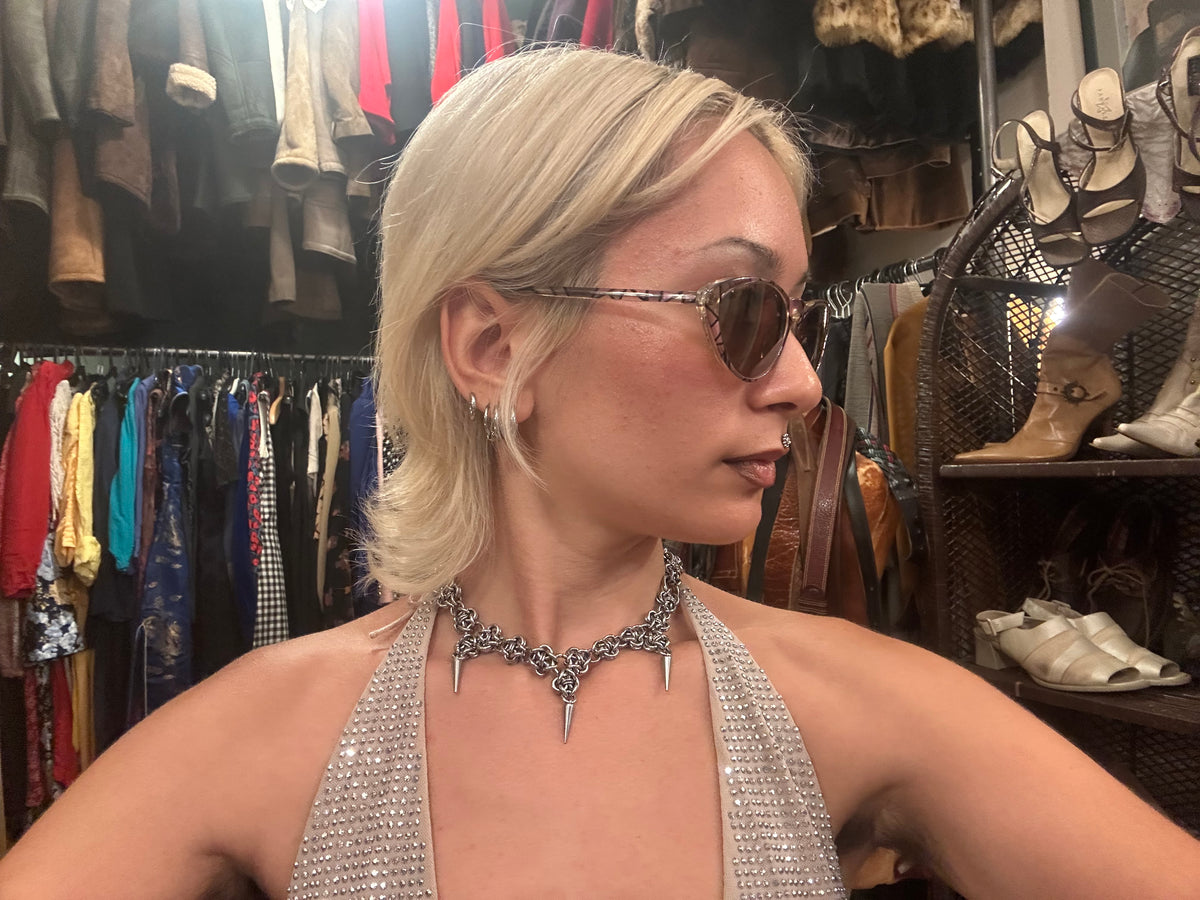 Vintage Lilac Patterned Butterfly Sunnies